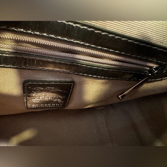 Burberry Beige/Metallic Nova Check PVC Chester Boston Bag used - Picture 11 of 16